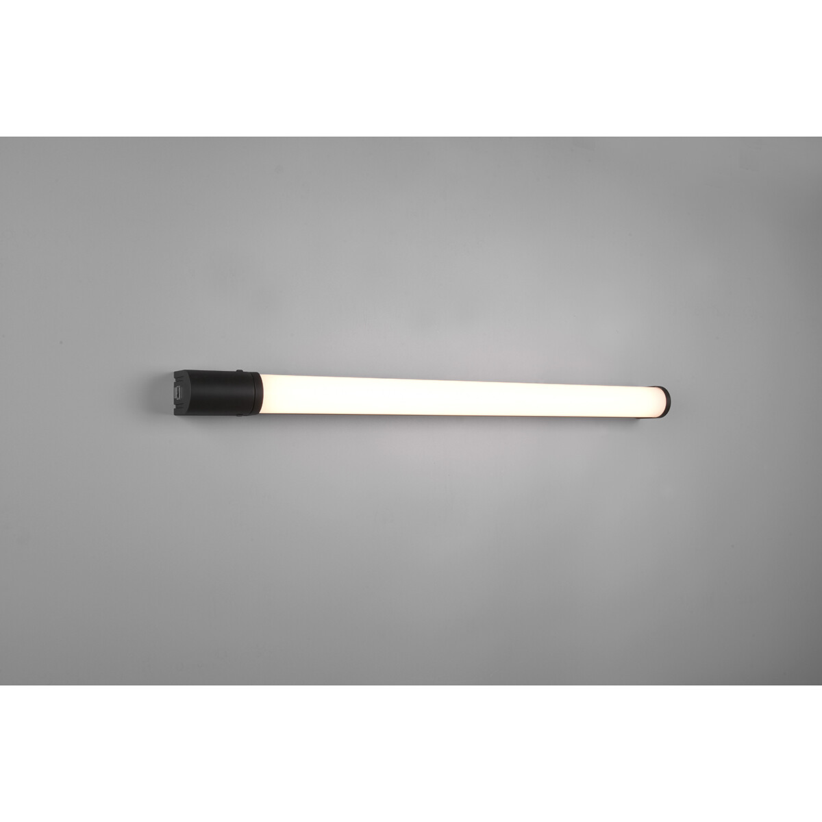 LED Wandlamp - Trion Pilana - 16W - Warm Wit 3000K - Spatwaterdicht IP44 - Rond - Mat Zwart - Kunststof