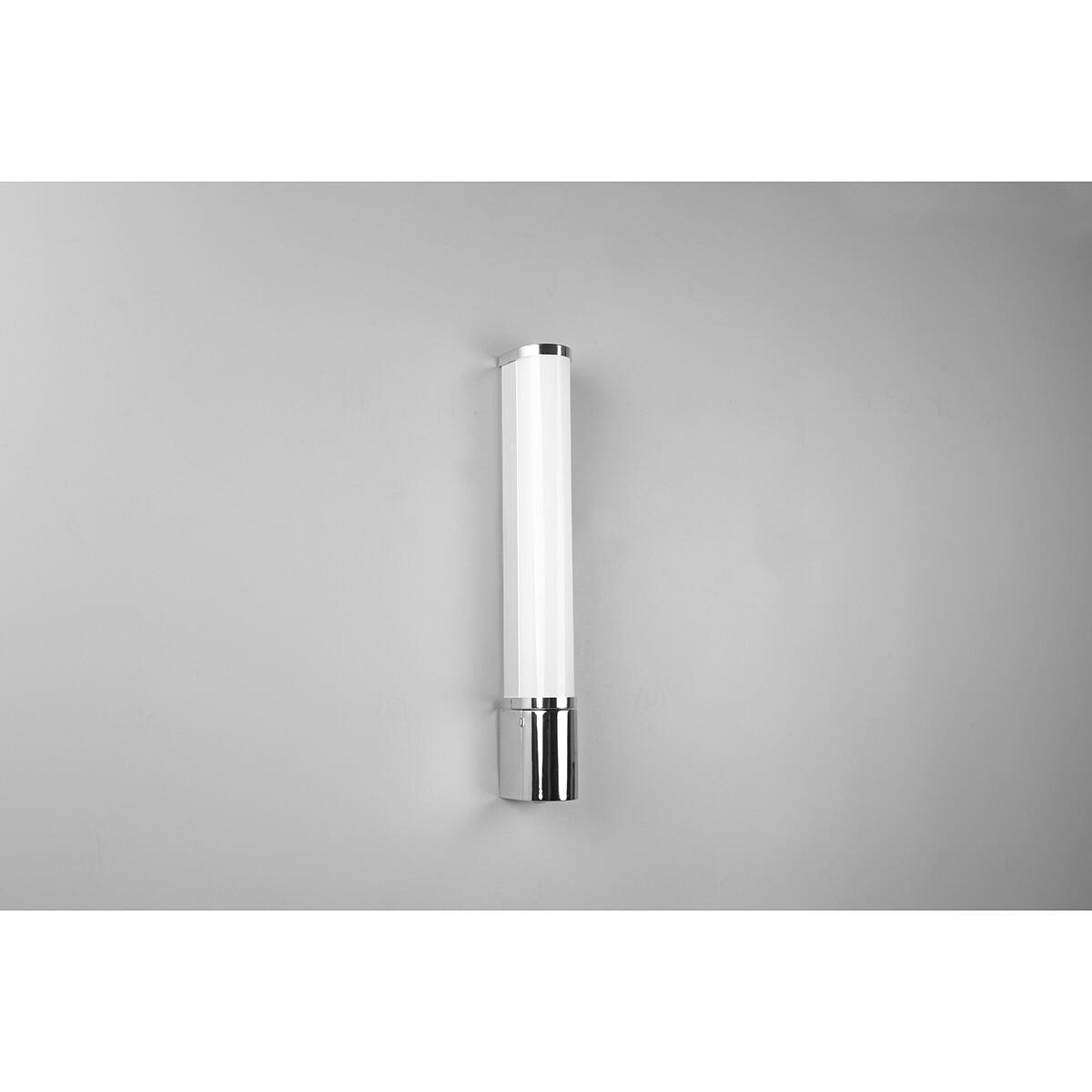 LED Wandlamp - Trion Pilana - 8W - Warm Wit 3000K - Spatwaterdicht IP44 - Rond - Glans Chroom - Kunststof