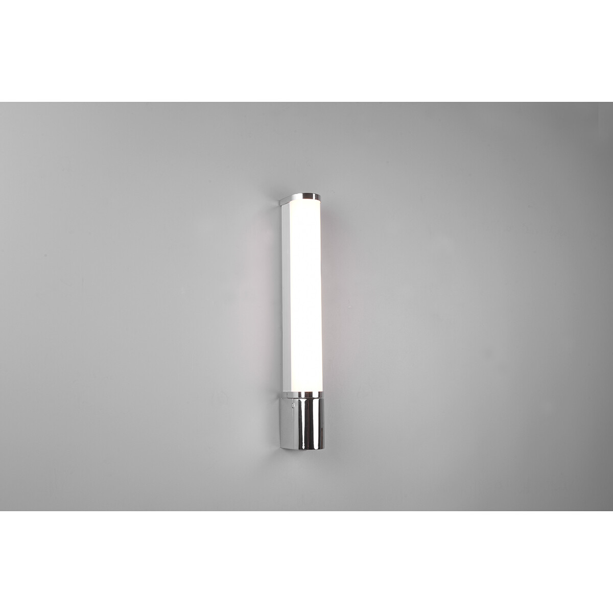 LED Wandlamp - Trion Pilana - 8W - Warm Wit 3000K - Spatwaterdicht IP44 - Rond - Glans Chroom - Kunststof