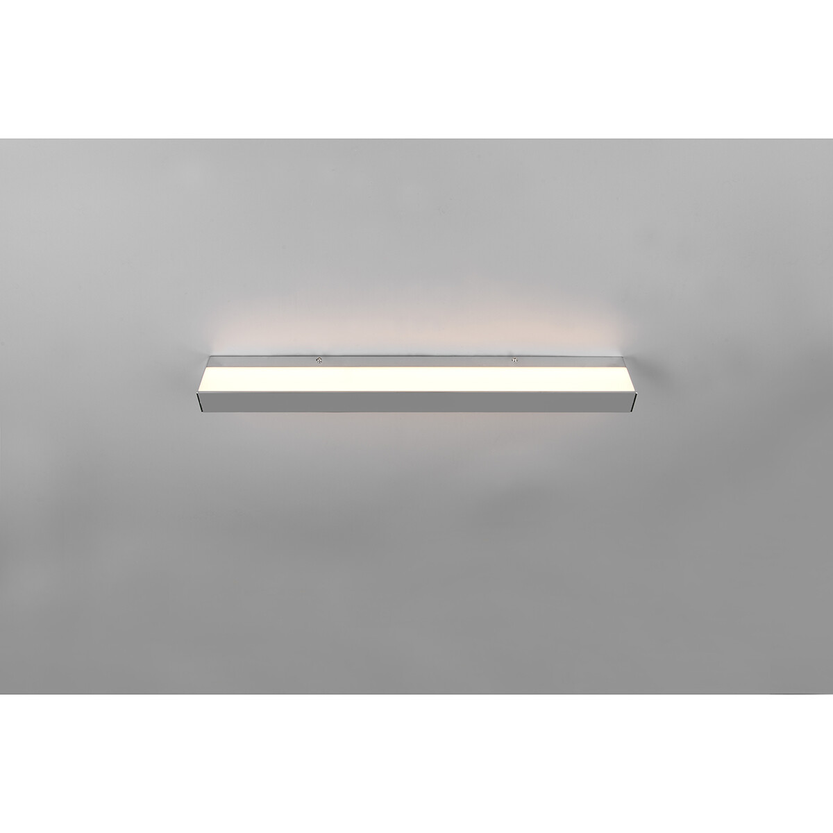 LED Wandlamp - Trion Rolan - Up en Down - 8W - Warm Wit 3000K - Rechthoek - Mat Chroom - Aluminium