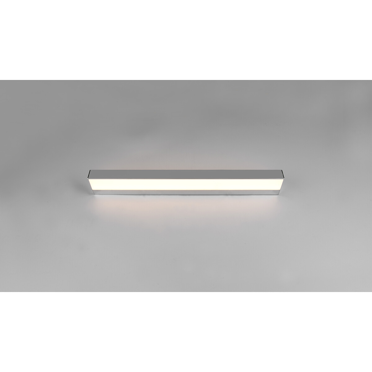 LED Wandlamp - Trion Rolan - Up en Down - 8W - Warm Wit 3000K - Rechthoek - Mat Chroom - Aluminium