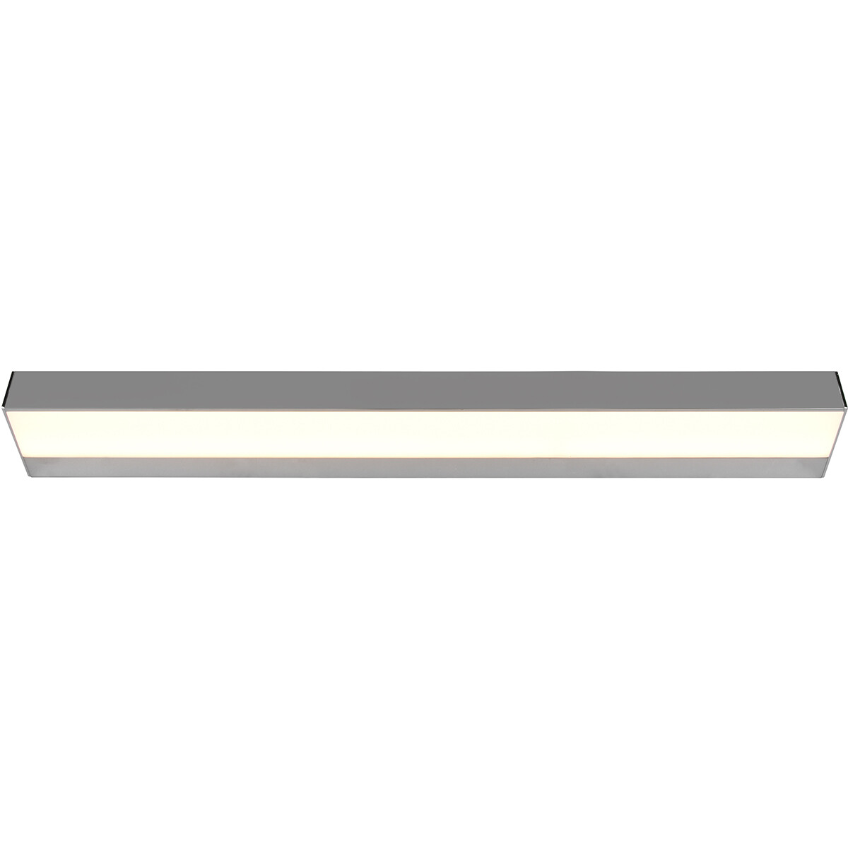 LED Wandlamp - Trion Rolan - Up en Down - 8W - Warm Wit 3000K - Rechthoek - Mat Chroom - Aluminium