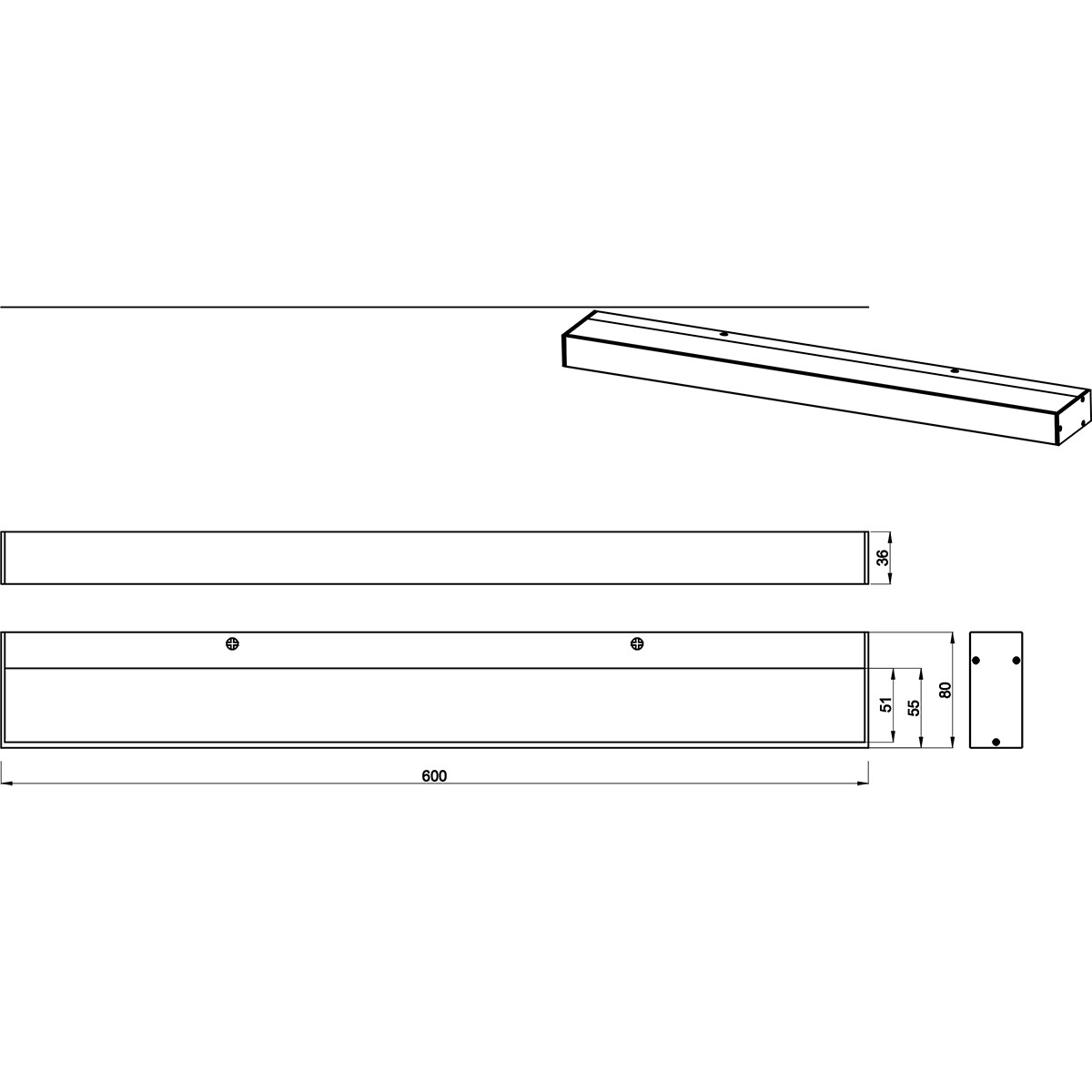 LED Wandlamp - Trion Rolan - Up en Down - 8W - Warm Wit 3000K - Rechthoek - Mat Chroom - Aluminium