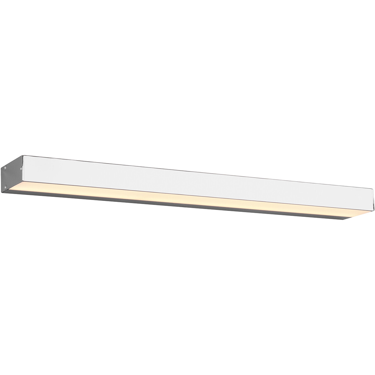 LED Wandlamp - Trion Rolan - Up en Down - 8W - Warm Wit 3000K - Rechthoek - Mat Chroom - Aluminium product afbeelding