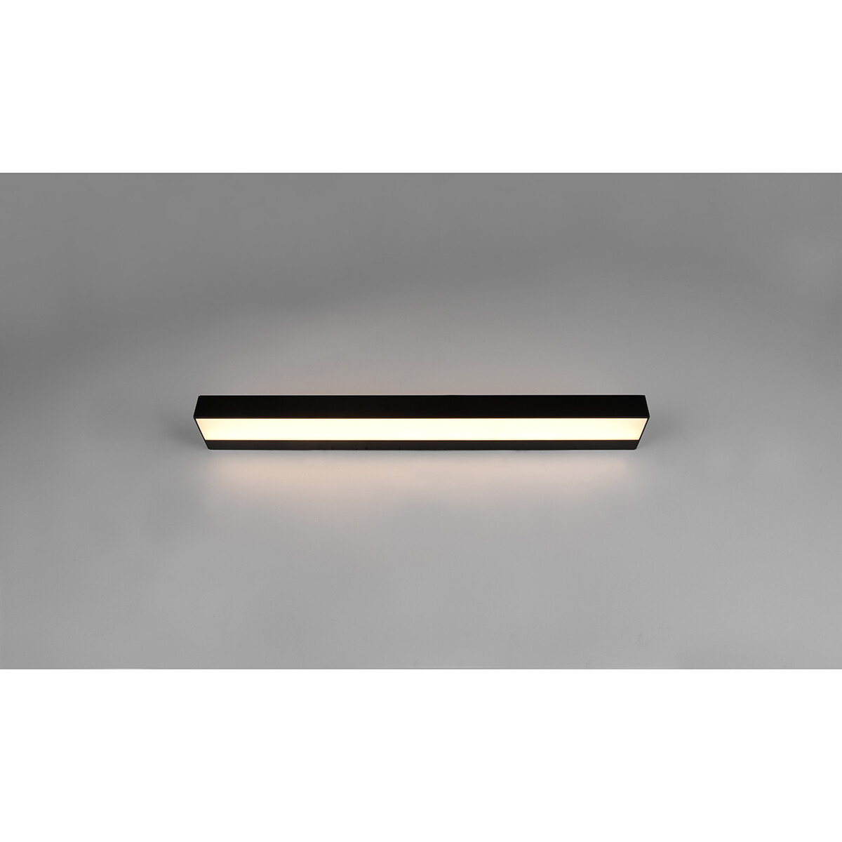 LED Wandlamp - Trion Rolan - Up en Down - 8W - Warm Wit 3000K - Rechthoek - Mat Zwart - Aluminium