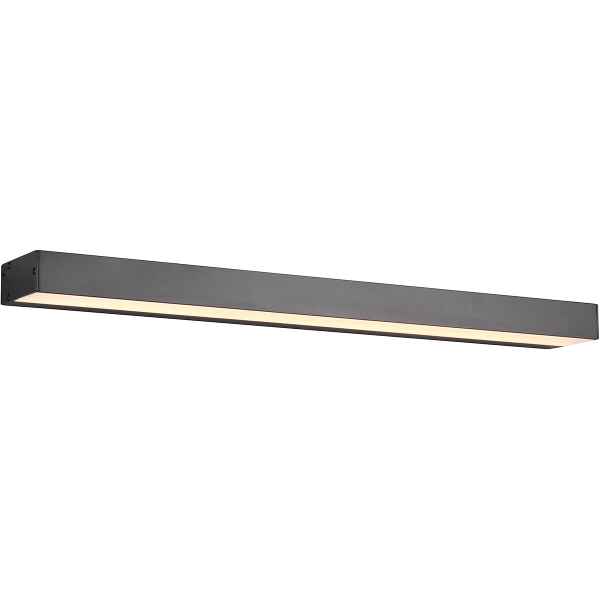 LED Wandlamp - Trion Rolan - Up en Down - 8W - Warm Wit 3000K - Rechthoek - Mat Zwart - Aluminium product afbeelding