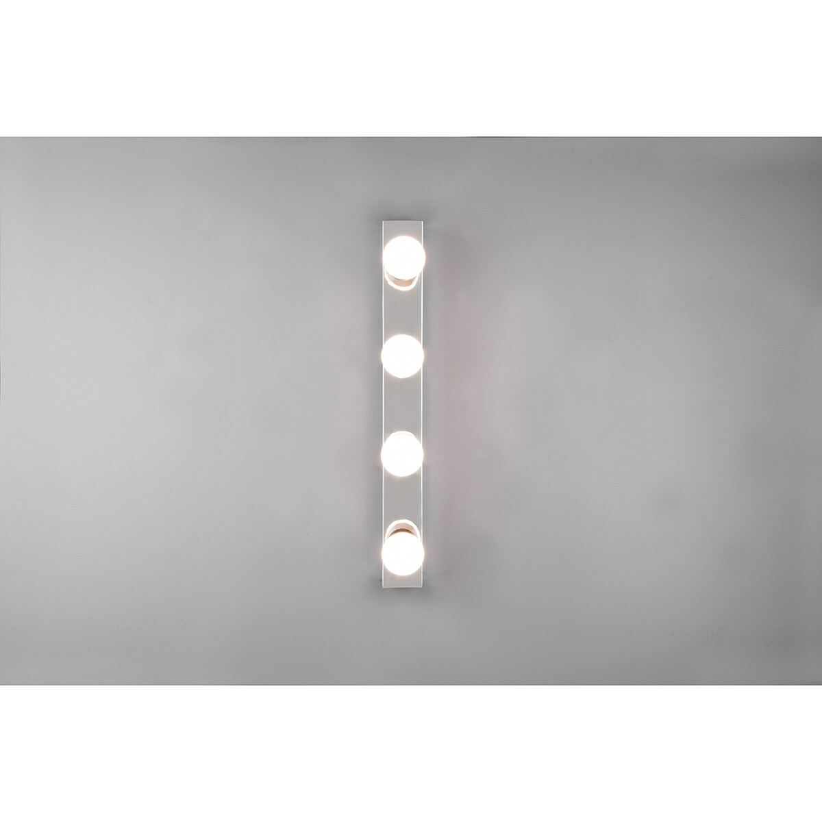 LED Wandlamp - Trion Teatri - E27 Fitting - Spatwaterdicht IP44 - Rechthoek - Mat Chroom - Aluminium