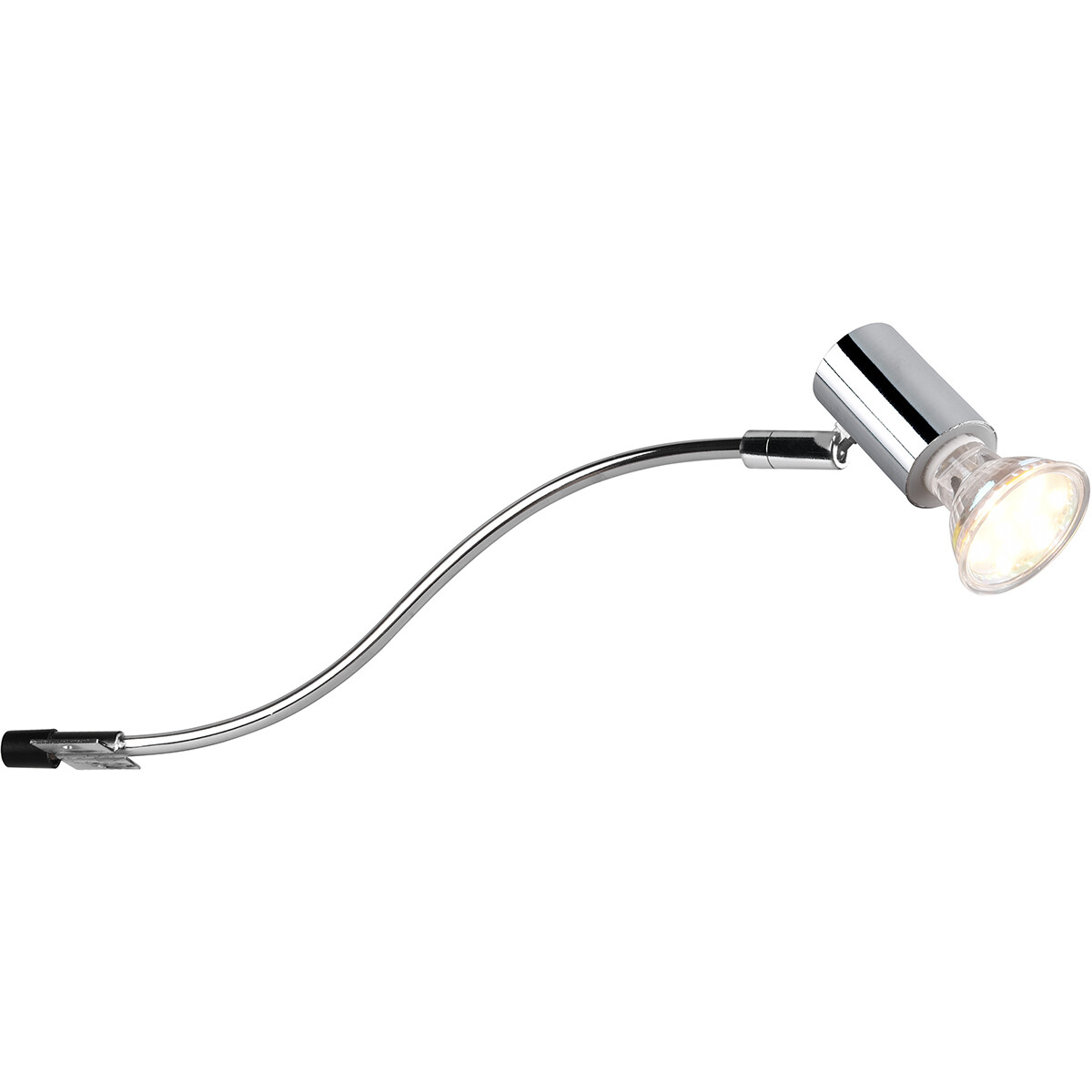 LED Wandlamp - Wandverlichting - Spatwaterdicht IP44 - Trion Giano - GU10 Fitting - Rond - Glans Chroom - Aluminium product afbeelding