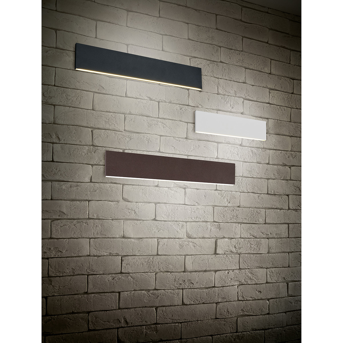 LED Wandlamp - Wandverlichting - Trion Concy - 12W - Warm Wit 3000K - Dimbaar - Rechthoek - Mat Wit - Aluminium