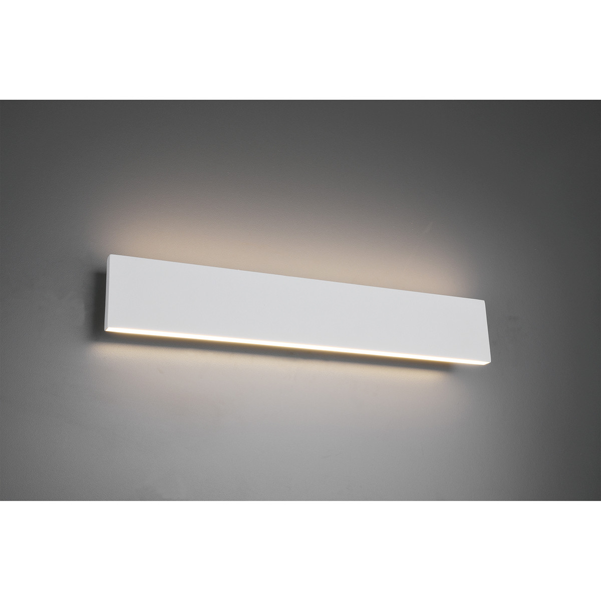 LED Wandlamp - Wandverlichting - Trion Concy - 18W - Warm Wit 3000K - Dimbaar - Rechthoek - Mat Wit - Aluminium