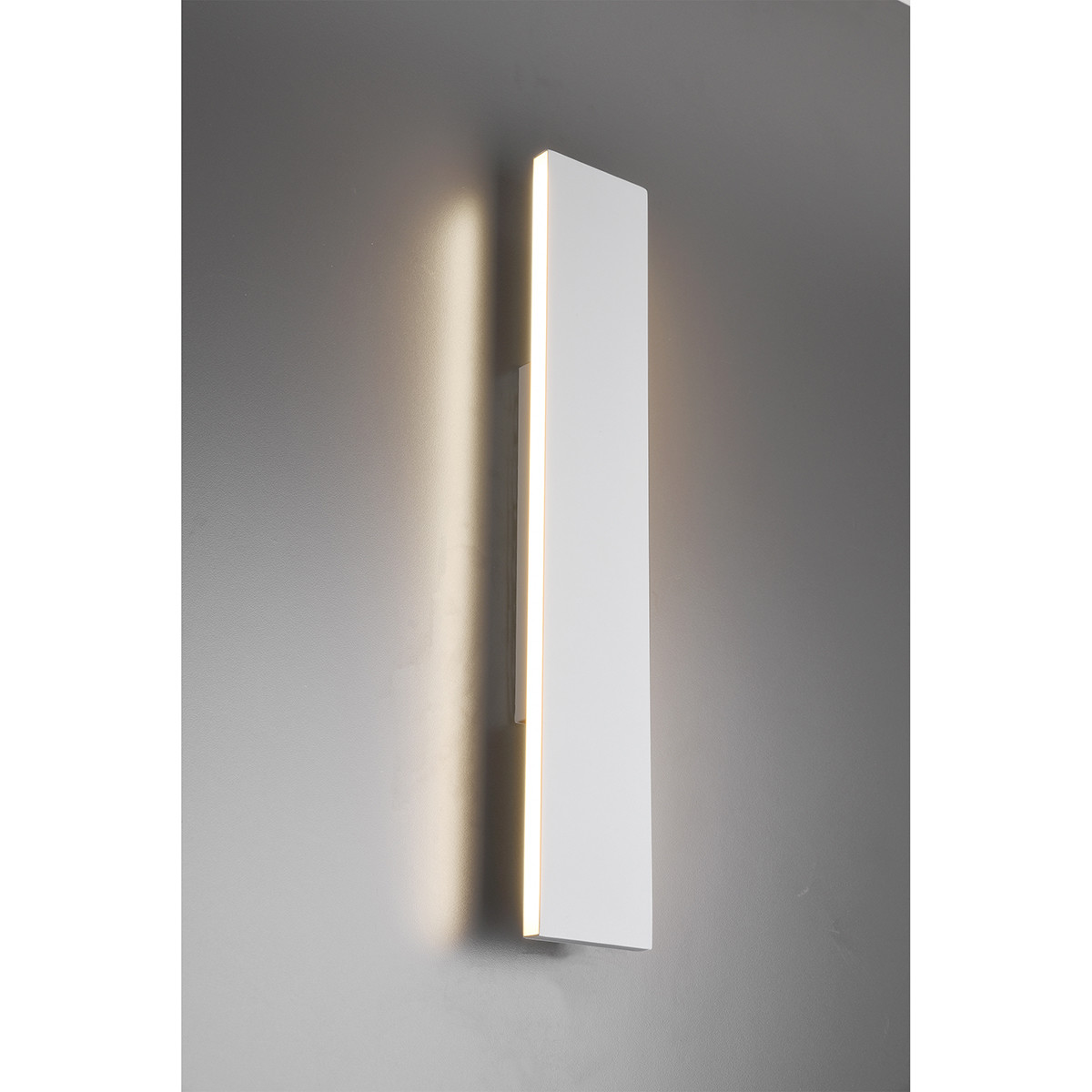 LED Wandlamp - Wandverlichting - Trion Concy - 18W - Warm Wit 3000K - Dimbaar - Rechthoek - Mat Wit - Aluminium