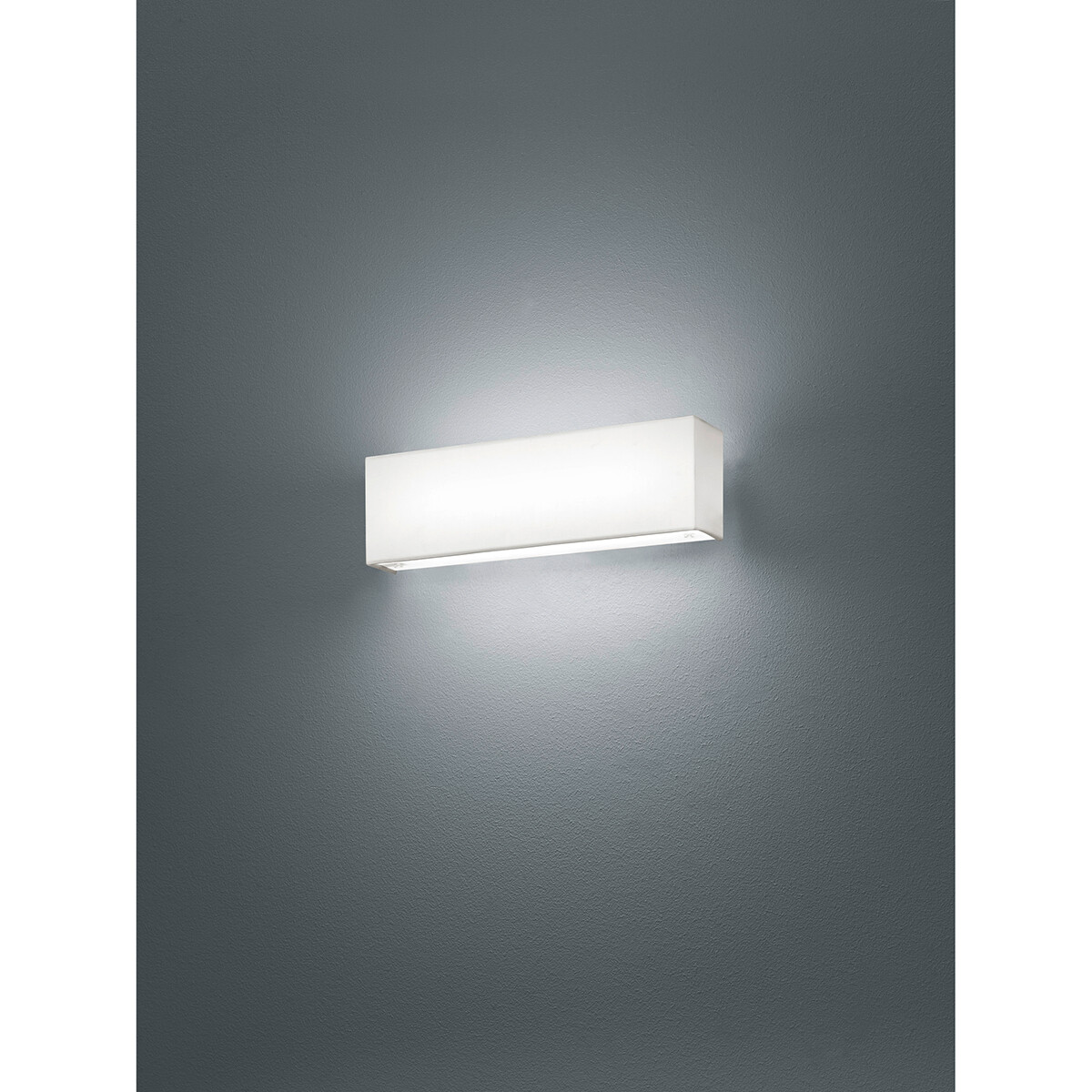 LED Wandlamp - Wandverlichting - Trion Lanago - 6W - Warm Wit 3000K - Dimbaar - Rechthoek - Mat Wit - Aluminium