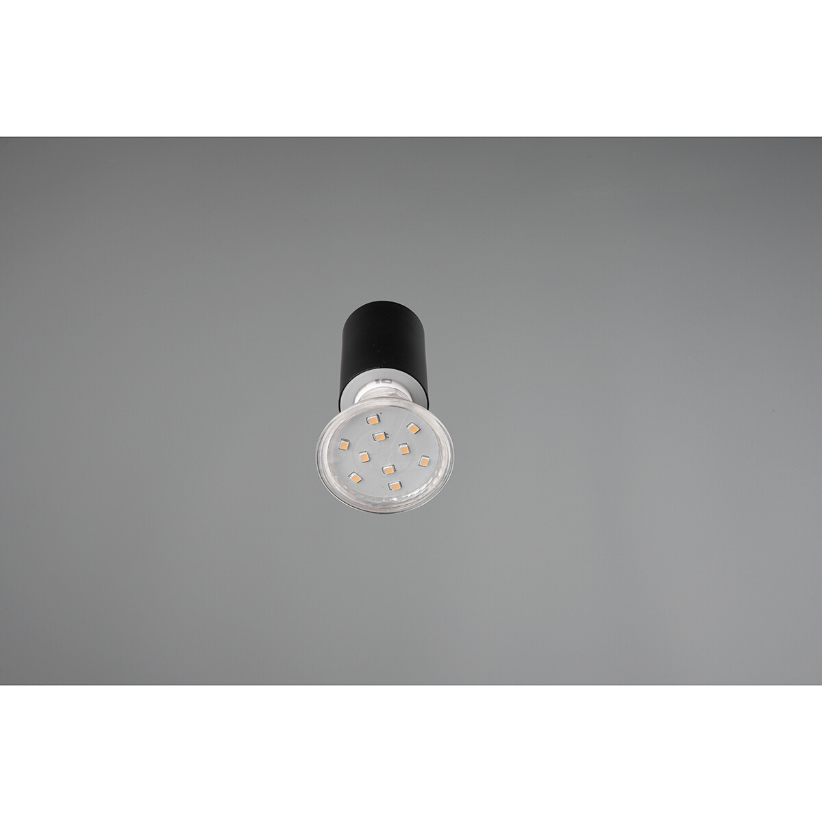 LED Wandlamp - Wandverlichting - Trion Loreno - GU10 Fitting - Spatwaterdicht IP44 - Rond - Mat Zwart - Aluminium