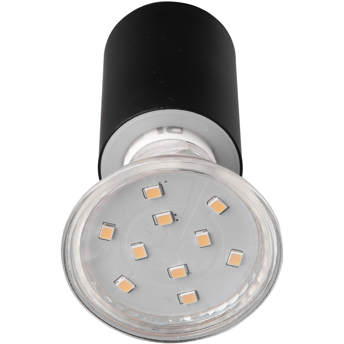 LED Wandlamp - Wandverlichting - Trion Loreno - GU10 Fitting - Spatwaterdicht IP44 - Rond - Mat Zwart - Aluminium