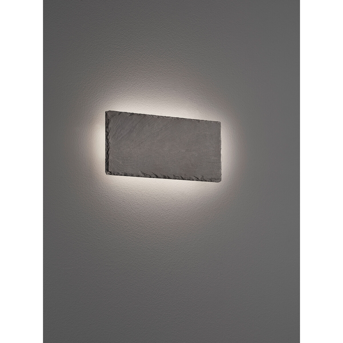 LED Wandlamp - Wandverlichting - Trion Varen - 9W - Warm Wit 3000K - Dimbaar - Rechthoek - Mat Zwart - Beton