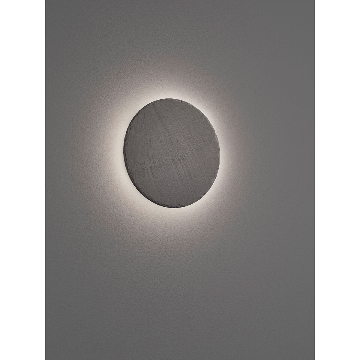 LED Wandlamp - Wandverlichting - Trion Varen - 9W - Warm Wit 3000K - Dimbaar - Rond - Mat Zwart - Beton