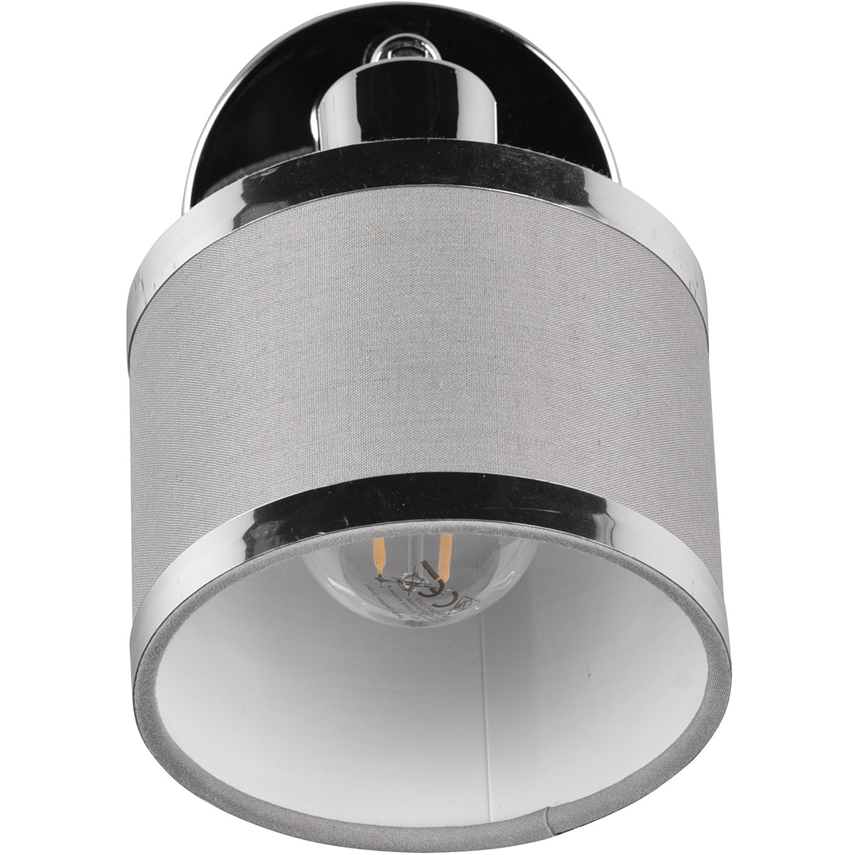 LED Wandspot - Trion Arona - E14 Fitting - 1-lichts - Rond - Chroom - Metaal