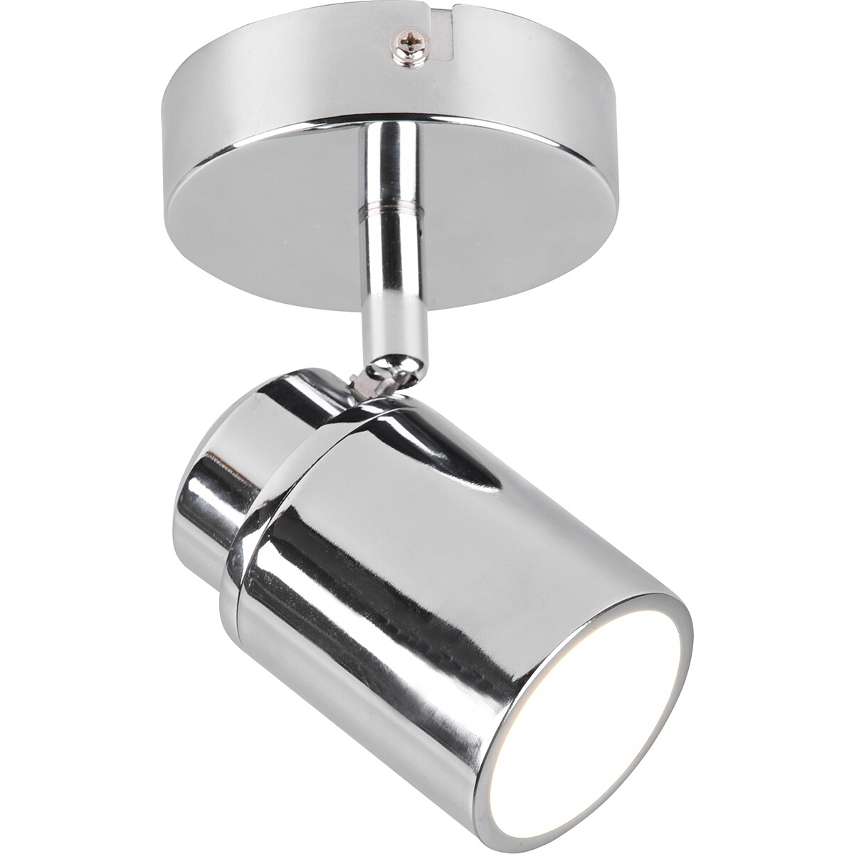 LED Wandspot - Trion Artion - GU10 Fitting - Spatwaterdicht IP44 - Rond - Mat Chroom - Aluminium