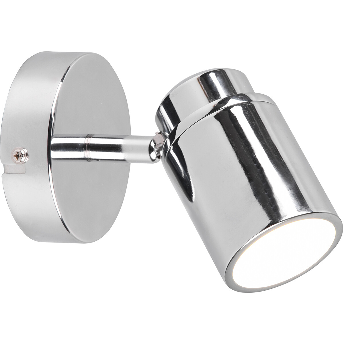 LED Wandspot - Trion Artion - GU10 Fitting - Spatwaterdicht IP44 - Rond - Mat Chroom - Aluminium product afbeelding