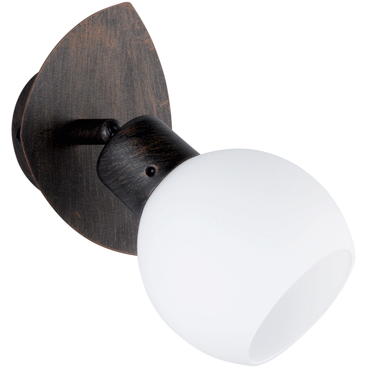 LED Wandspot - Trion Frudo - 4W - E14 Fitting - Warm Wit 3000K - Rond - Roestkleur - Aluminium