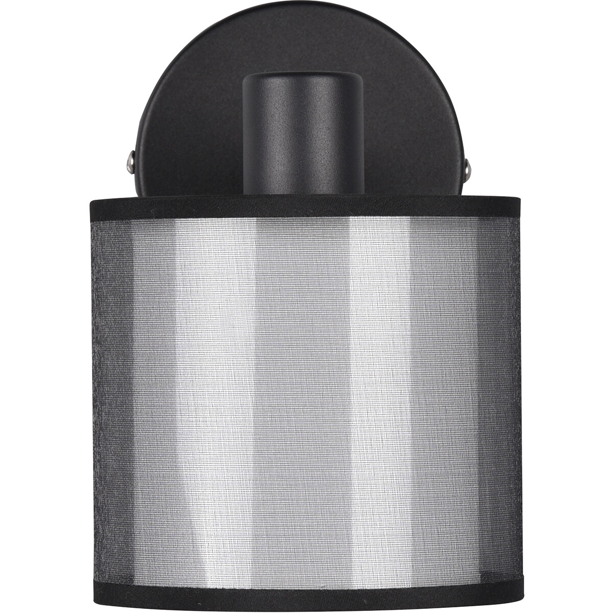 LED Wandspot - Wandverlichting - Trion Bidon - E14 Fitting - 1-lichts - Rond - Mat Zwart - Aluminium