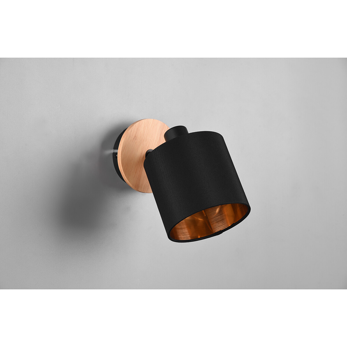 LED Wandspot - Wandverlichting - Trion Torry - E14 Fitting - Rond - Mat Bruin - Aluminium