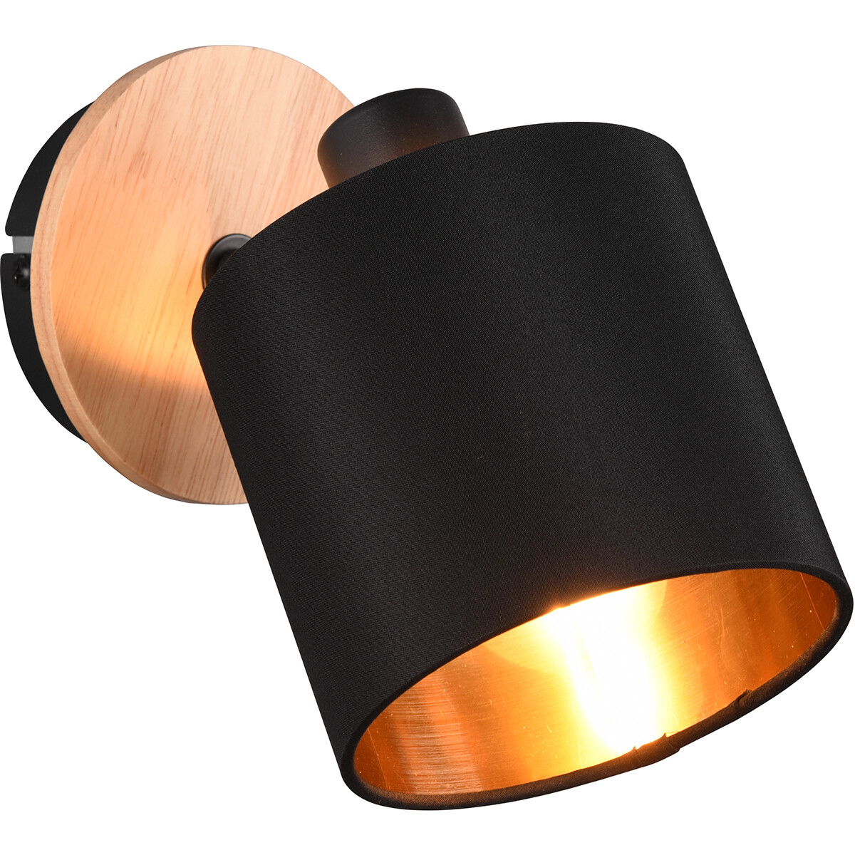 LED Wandspot - Wandverlichting - Trion Torry - E14 Fitting - Rond - Mat Bruin - Aluminium product afbeelding