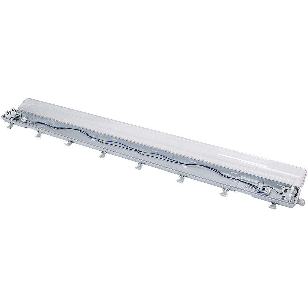 LED Waterdichte TL Armatuur met T8 G13 Buizen - Velvalux Strela - 150cm - Dubbel - Koppelbaar - Waterdicht IP65 - 40W 4800lm - 840 Natuurlijk Wit 4000K | Vervangt 294W