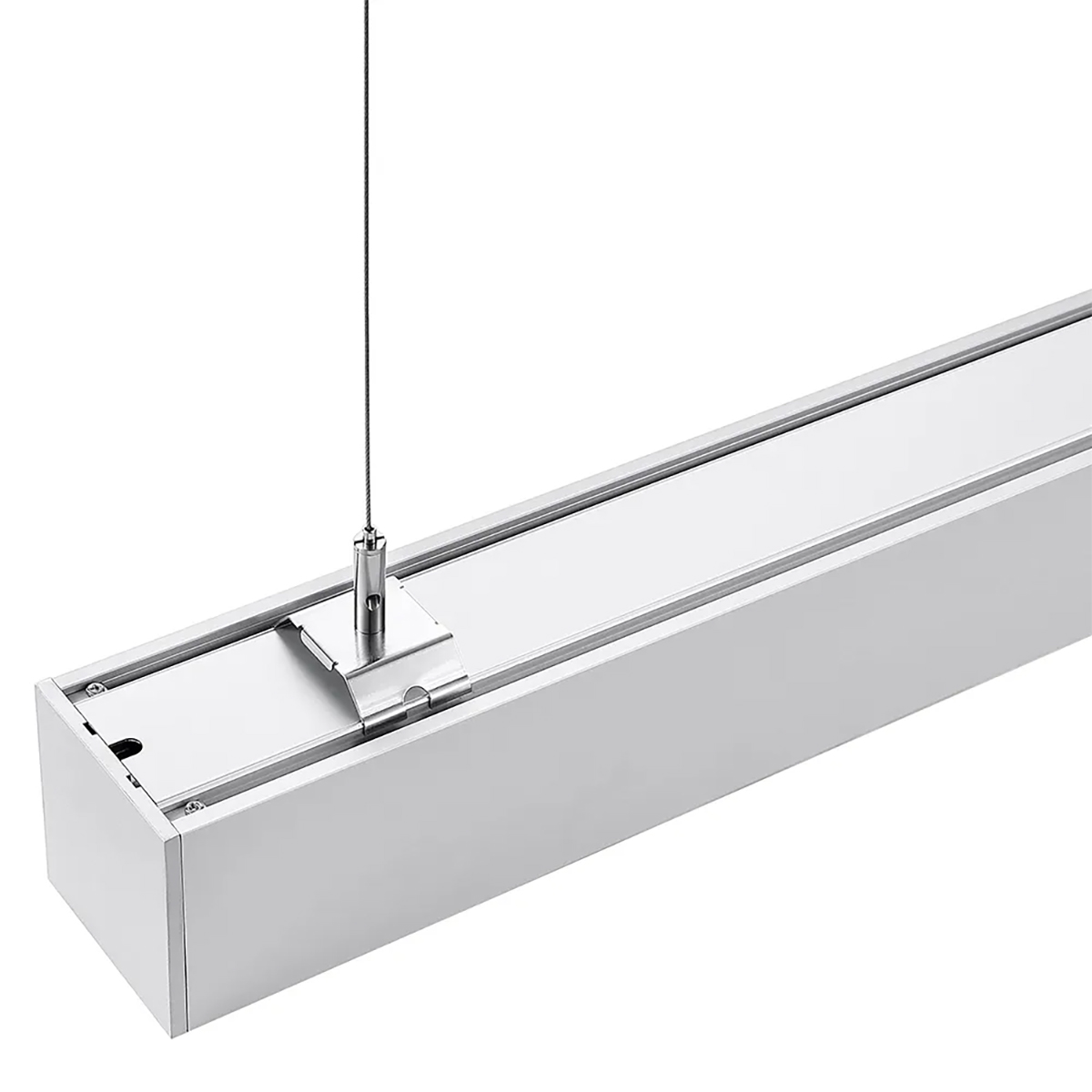 Lineaire LED Hanglamp - Lijnverlichting - Kozolux Tina - 40W 4600lm - Helder/Koud Wit 6500K - 120cm - Wit