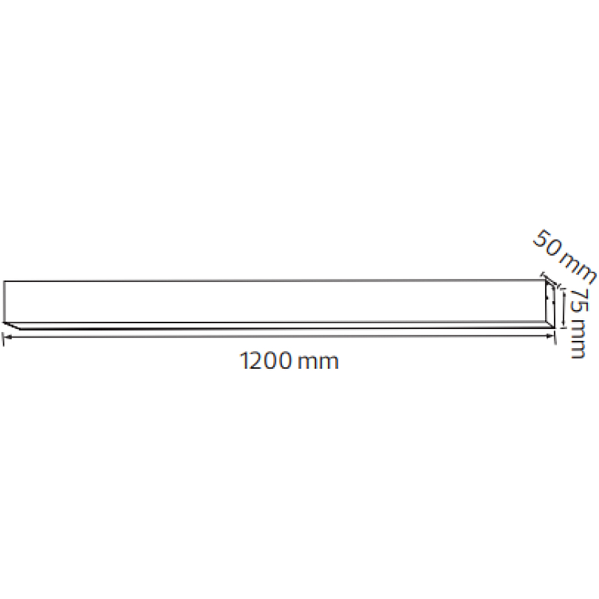 Lineaire LED Hanglamp - Lijnverlichting - Kozolux Tino - 40W 4200lm - Aanpasbare Lichtkleur 3in1 CCT - 120cm - Zwart