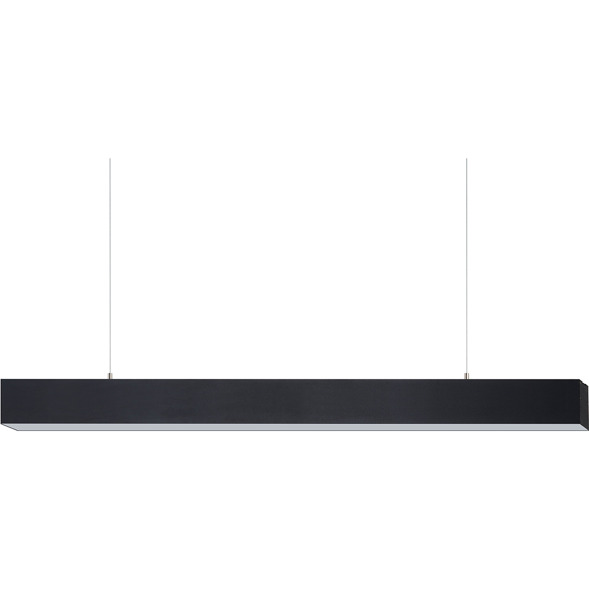 Lineaire LED Hanglamp - Lijnverlichting - Kozolux Tino - 40W 4200lm - Helder/Koud Wit 6500K - 120cm - Zwart