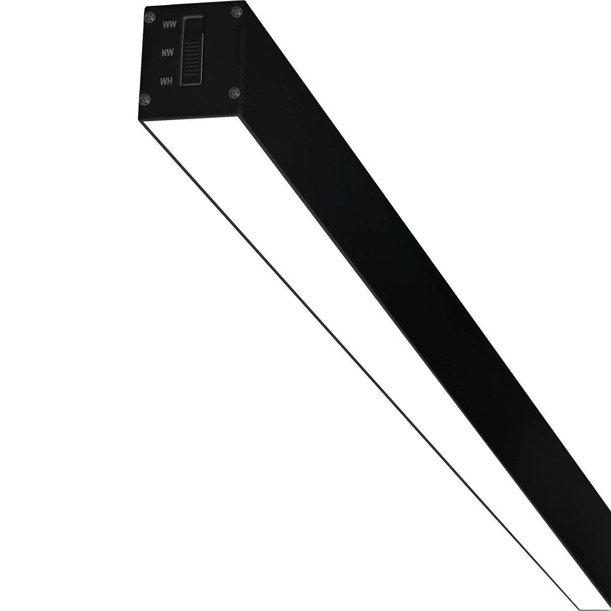 Lineaire LED Hanglamp - Lijnverlichting - Kozolux Tino - 40W 4200lm - Helder/Koud Wit 6500K - 120cm - Zwart