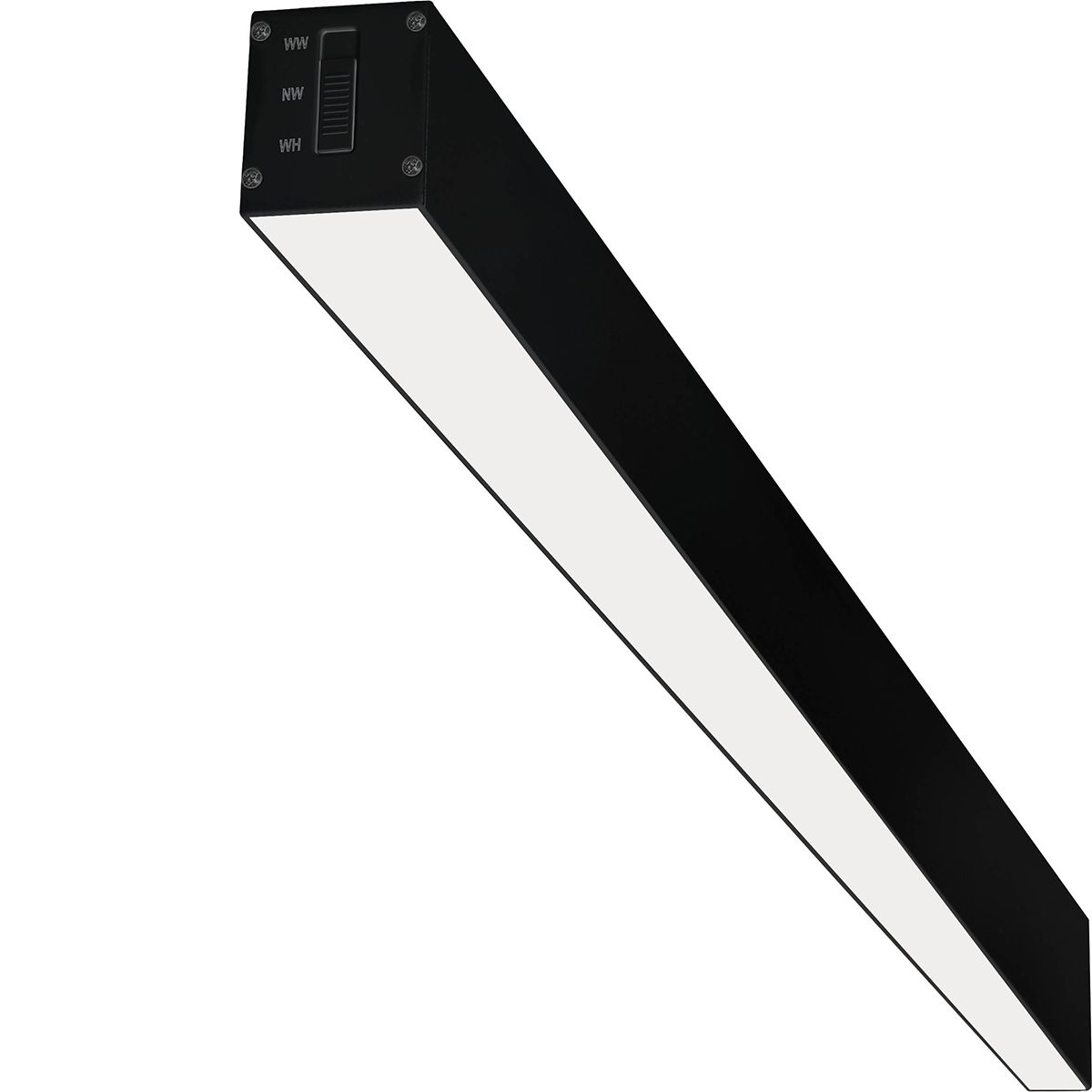 Lineaire LED Hanglamp - Lijnverlichting - Kozolux Tino - 40W 4200lm - Natuurlijk Wit 4000K - 120cm - Zwart