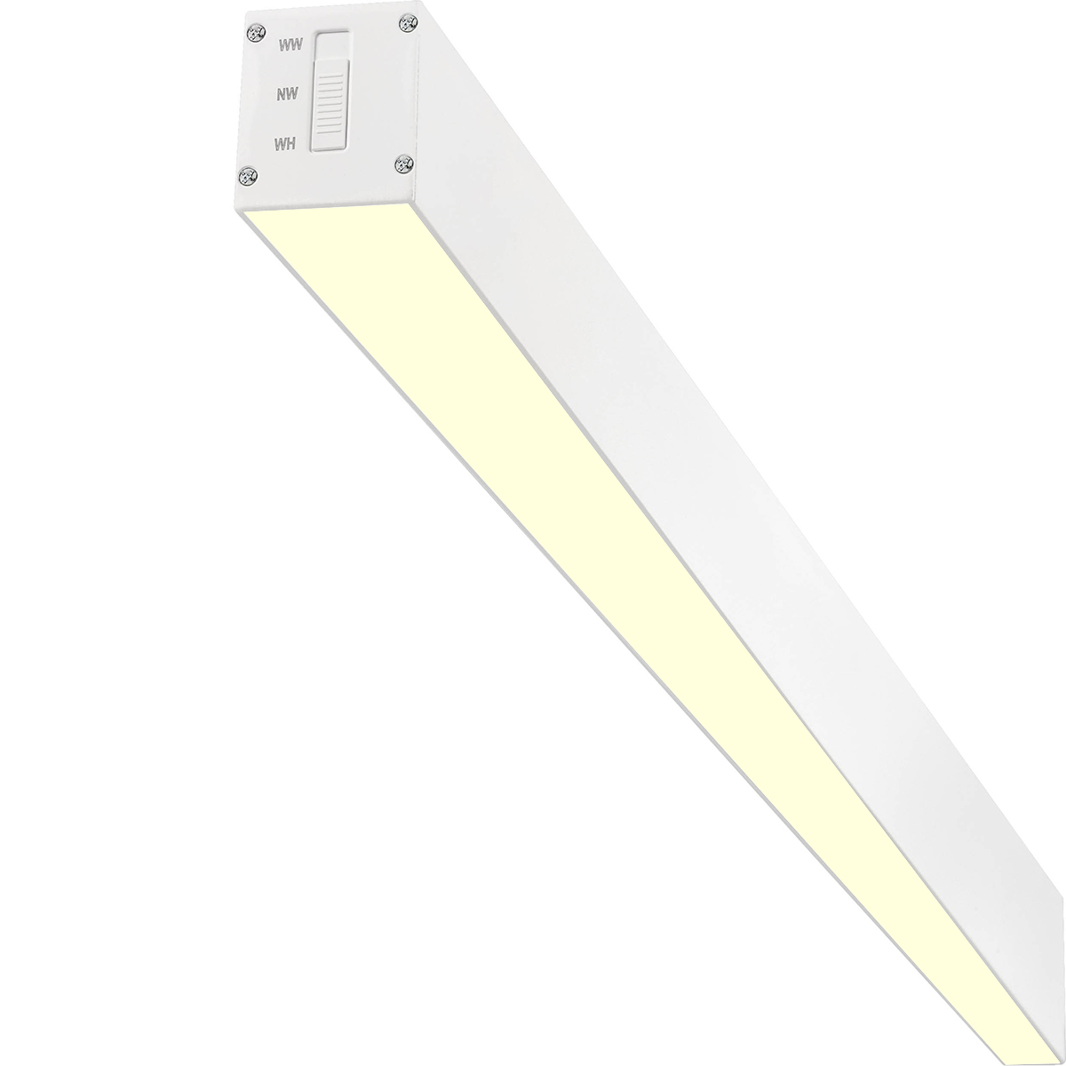 Lineaire LED Hanglamp - Lijnverlichting - Kozolux Tino - 40W 4200lm - Warm Wit 3000K - 120cm - Wit