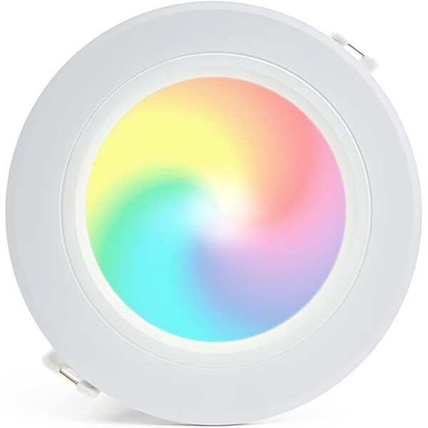 Mi-Light MiBoxer - LED Downlight - Smart LED - 12W - RGB+CCT - Aanpasbare Kleur - Dimbaar - Inbouw Rond - Mat Wit - Aluminium - Ø180mm