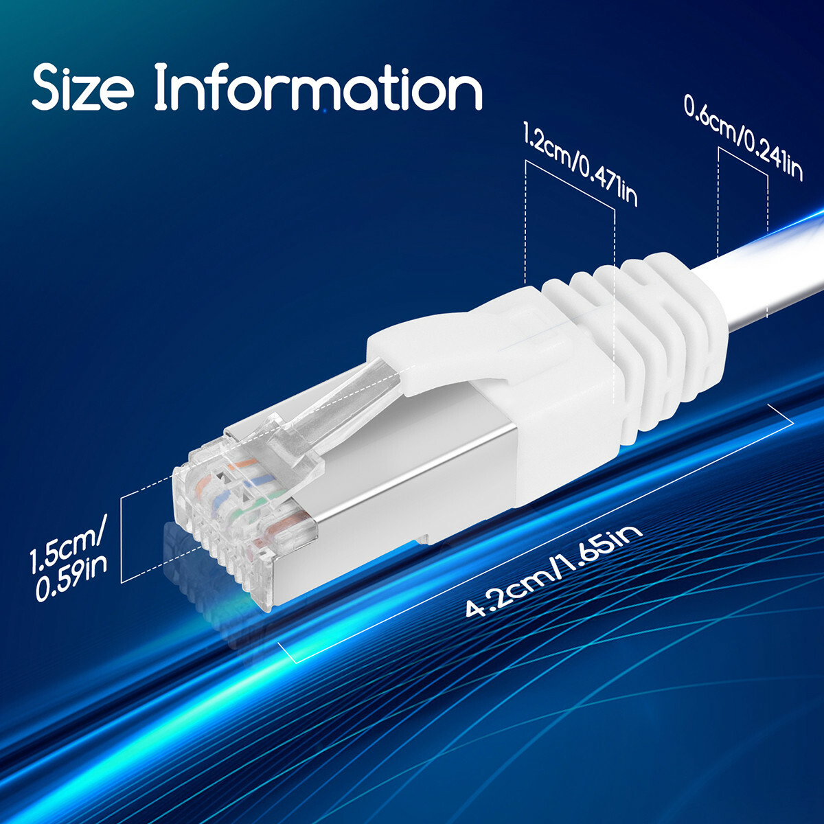 Netwerkkabel - Internetkabel - Patchkabel - Aigi Hatro - Cat7 UTP Kabel RJ45 - 1.5 Meter - Koper - Wit