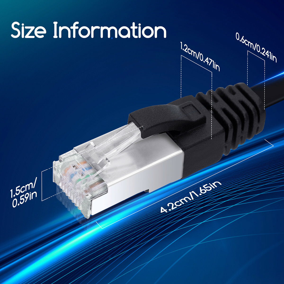 Netwerkkabel - Internetkabel - Patchkabel - Aigi Hatro - Cat7 UTP Kabel RJ45 - 1.5 Meter - Koper - Zwart