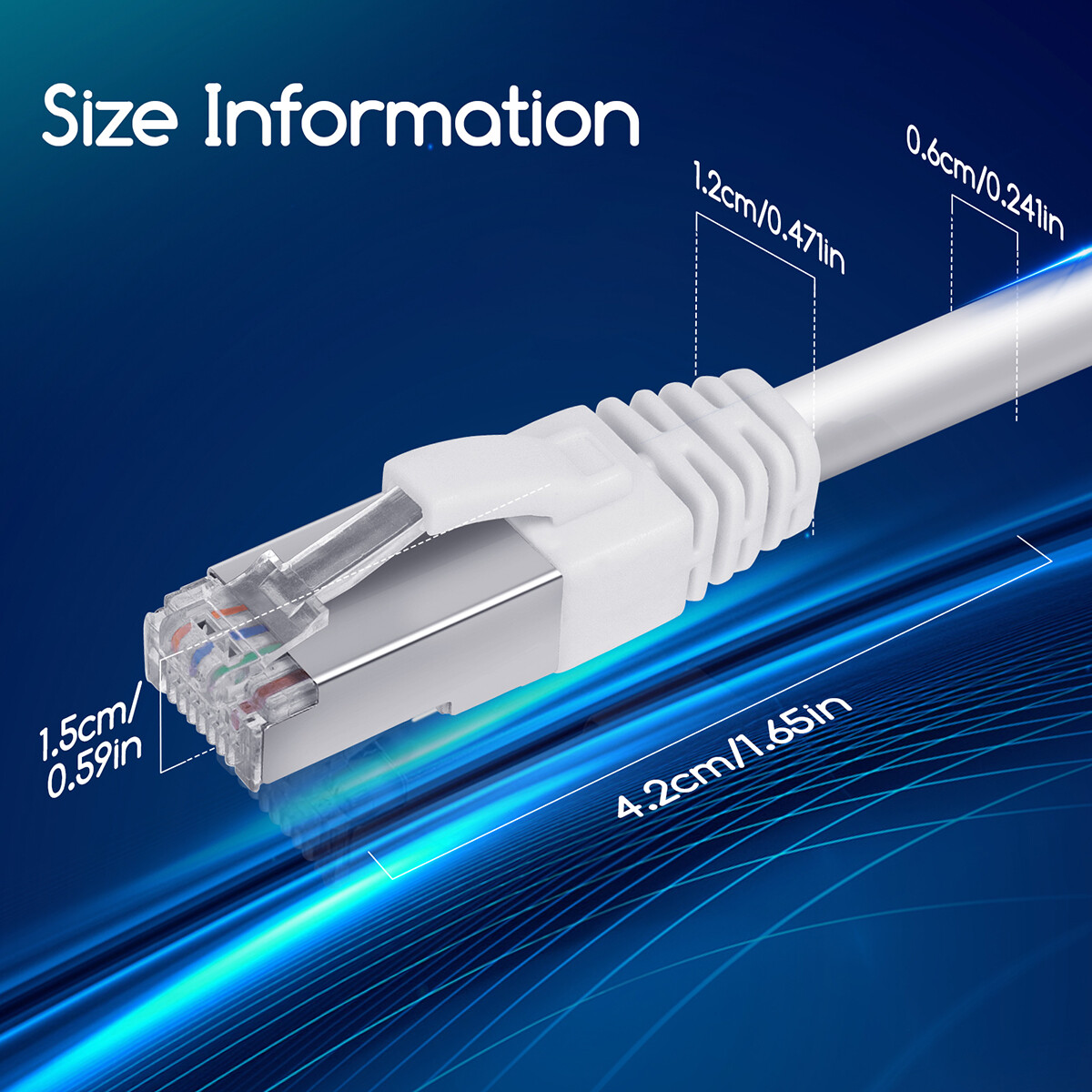 Netwerkkabel - Internetkabel - Patchkabel - Aigi Hoxi - Cat7 UTP Kabel RJ45 - 5 Meter - Koper - Wit