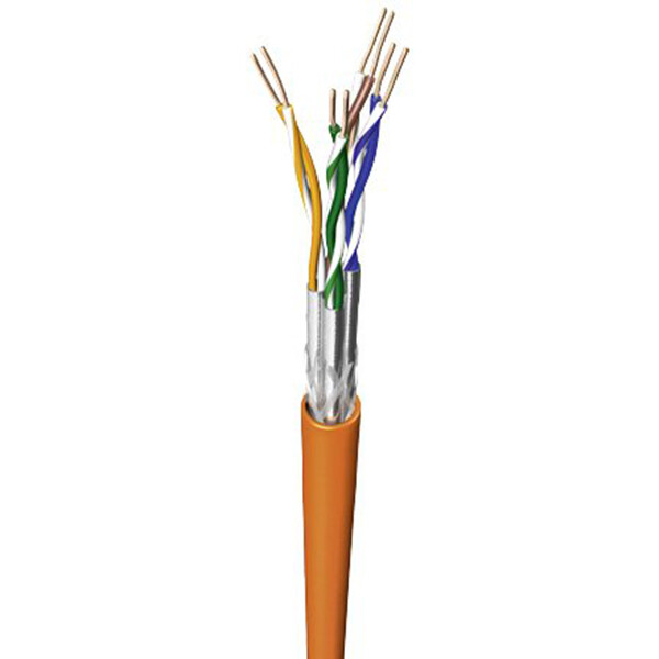 Netwerkkabel - Priso Cata - Cat7 UTP Box - 100 Meter - Stugge Kern - Koper - Oranje