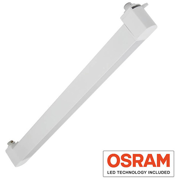 LED Railverlichting - Balk - 20W 1 Fase - Natuurlijk Wit 4000K - Mat Wit Aluminium - Kantelbaar - 54cm - OSRAM LEDs