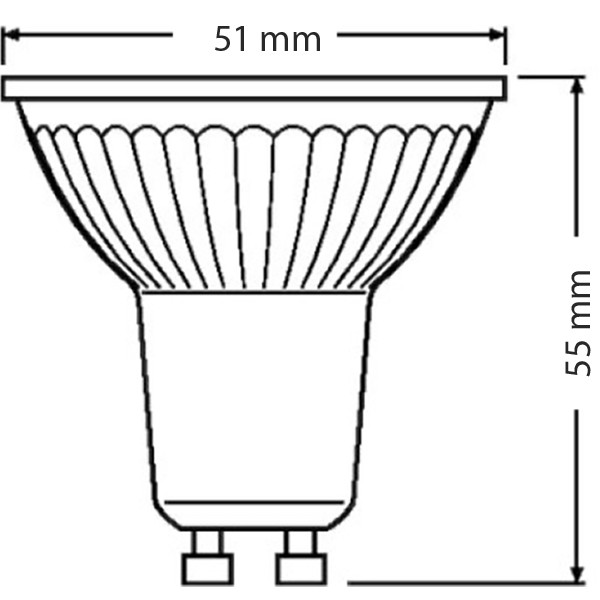 LEDVANCE - LED Spot 10 Pack - Parathom PAR16 927 36D - GU10 Fitting - Dimbaar - 3.4W - Warm Wit 2700K | Vervangt 35W