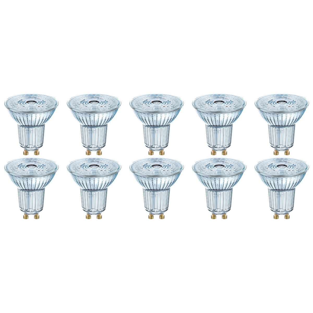 LEDVANCE - LED Spot 10 Pack - Parathom PAR16 940 36D - GU10 Fitting - Dimbaar - 3.4W - Natuurlijk Wit 4000K | Vervangt 35W