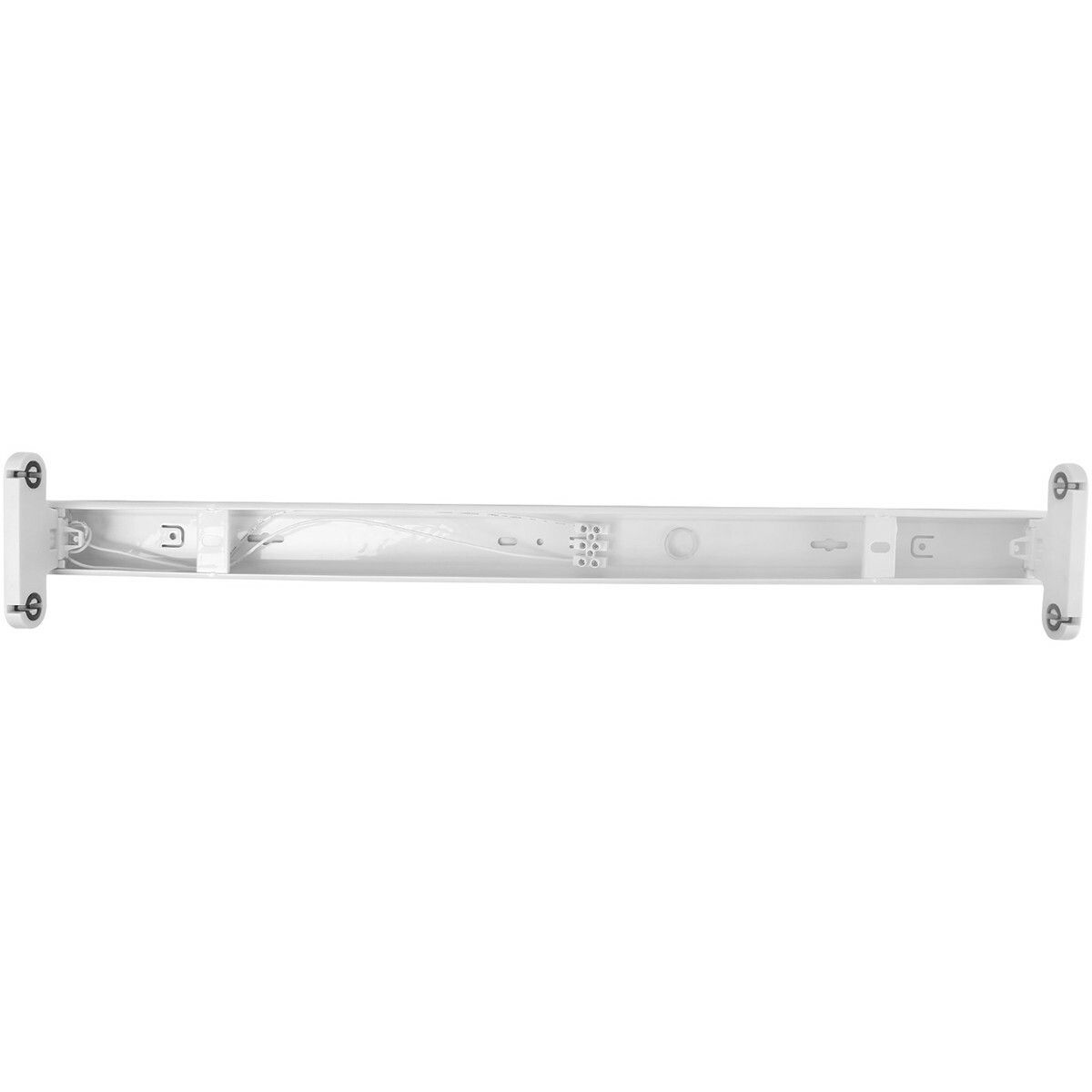 LED TL Armatuur met T8 Buis - OSRAM SubstiTUBE Value EM 830 - Aigi Dybolo - 60cm Dubbel - 15.2W - Warm Wit 3000K