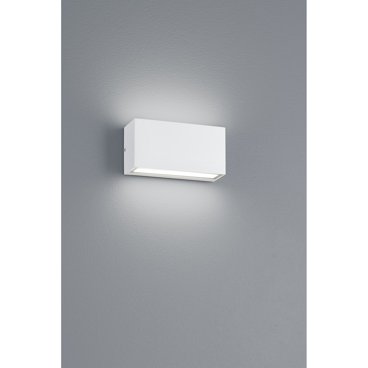 LED Tuinverlichting - Tuinlamp - Trion Tront - Wand - 10W - Mat Wit - Aluminium - OSRAM LEDs