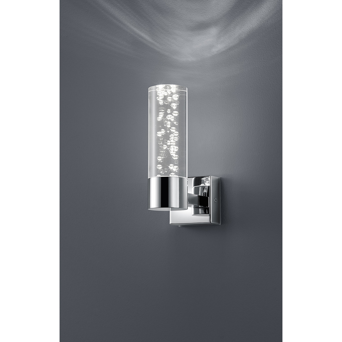 LED Wandlamp - Trion Balo - 1-lichts - 3W - Warm Wit 3000K - Rond - Glans Chroom - Aluminium - OSRAM LEDs