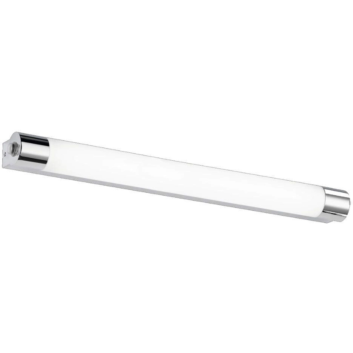 LED Wandlamp - Trion Kalian - 9W - Warm Wit 3000K - Rechthoek - Mat Chroom - Aluminium - OSRAM LEDs