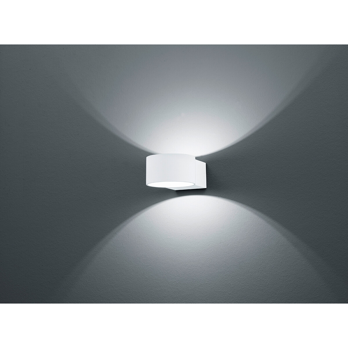 LED Wandlamp - Trion Lapaco - 4W - Warm Wit 3000K - Rond - Mat Wit - Aluminium - OSRAM LEDs