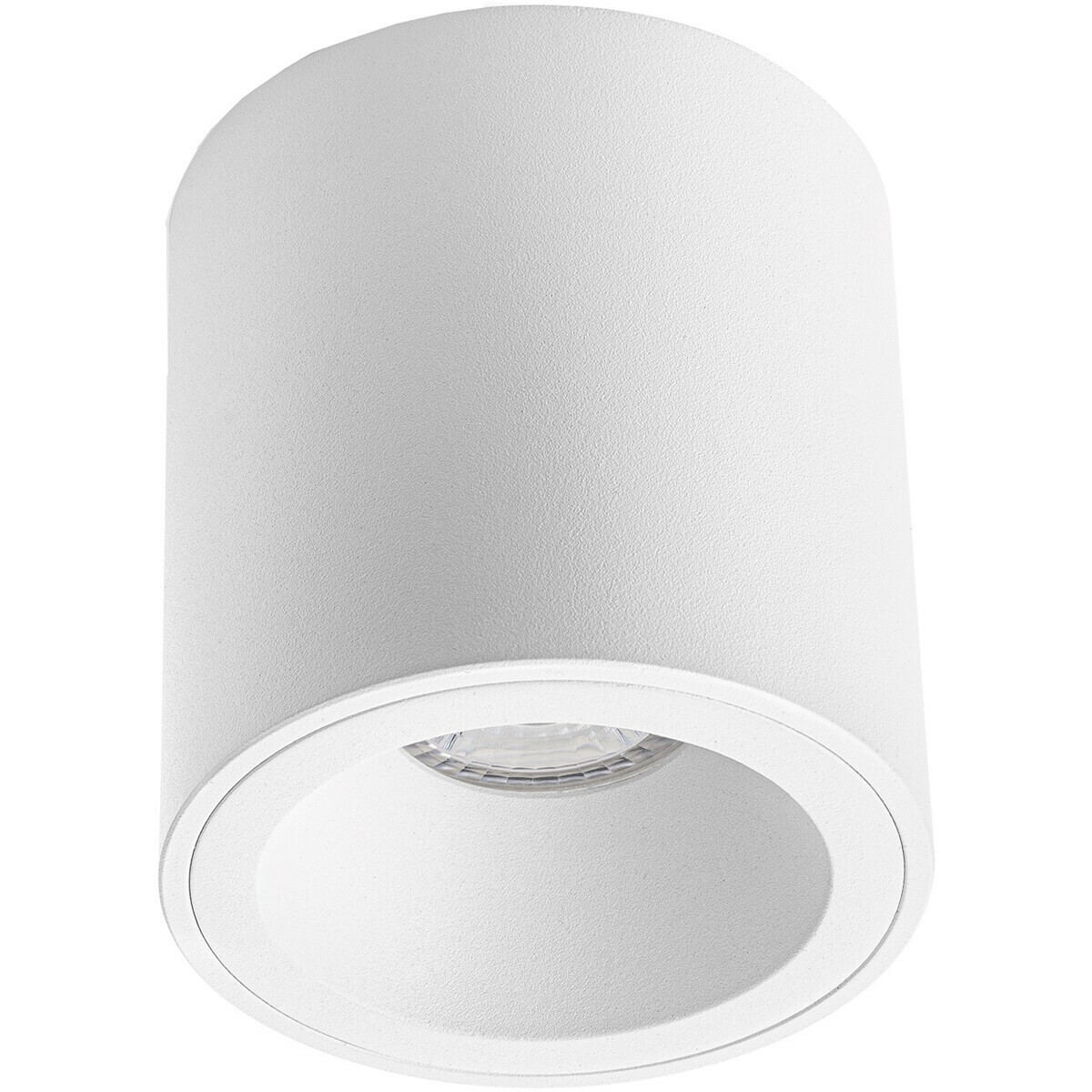 Pragmi Cliron Pro - Opbouw Rond - Mat Wit - Verdiept - Ø90mm - Philips Hue - Opbouwspot Set GU10 - White Ambiance - Bluetooth