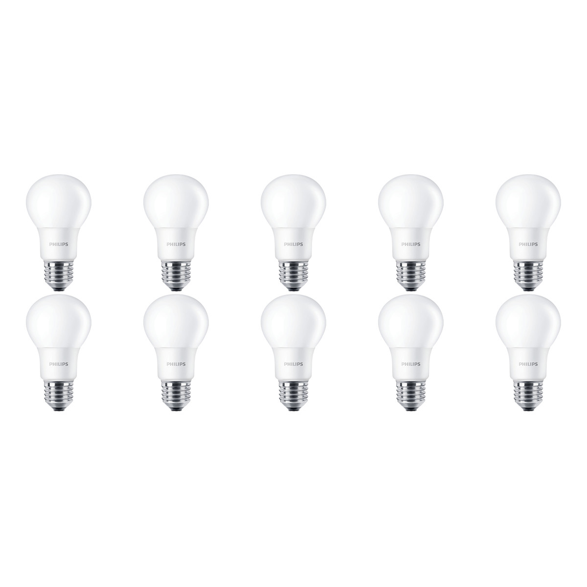 PHILIPS - LED Lamp 10 Pack - CorePro LEDbulb 827 A60 - E27 Fitting - 8W - Warm Wit 2700K | Vervangt 60W