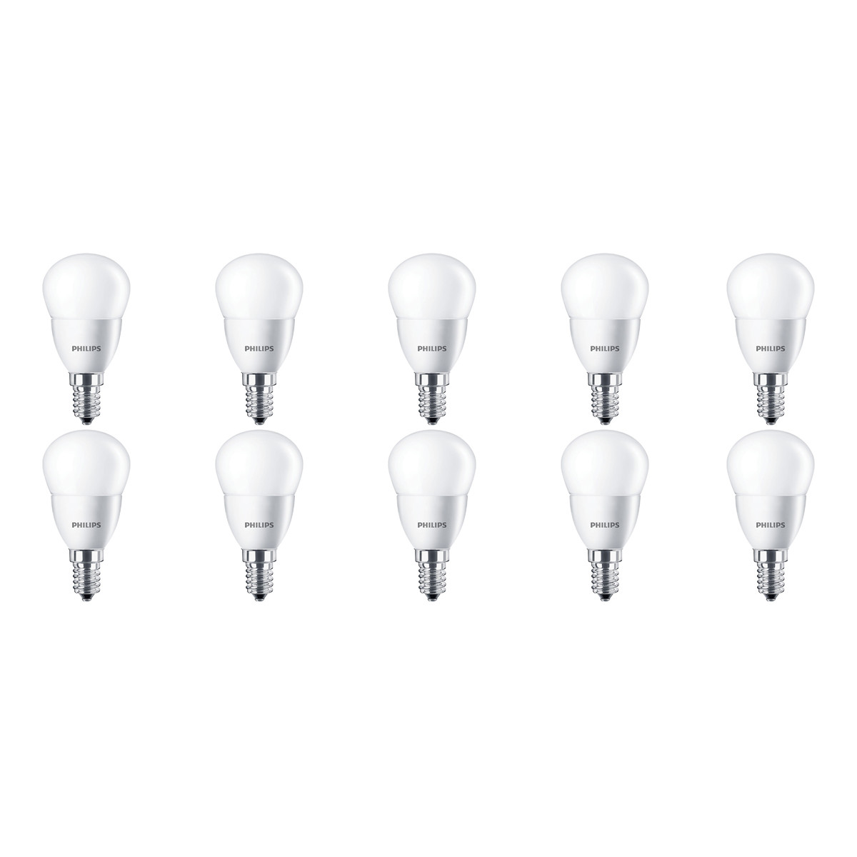 PHILIPS - LED Lamp 10 Pack - CorePro Lustre 827 P45 FR - E14 Fitting - 5.5W - Warm Wit 2700K | Vervangt 40W